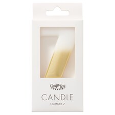 Ginger Ray Shimmer Gold Number 7 Candle