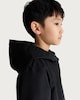 image 2 of F&F Boys Hooded Zip Up Jacket in Black