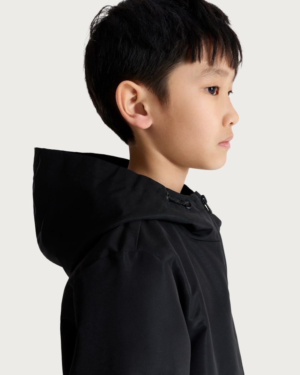 image 1 of F&F Boys Hooded Zip Up Jacket in Black