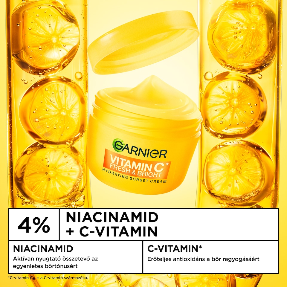 Garnier Vitamin C Fresh & Bright hidratáló sorbet krém 85 ml  1. kép