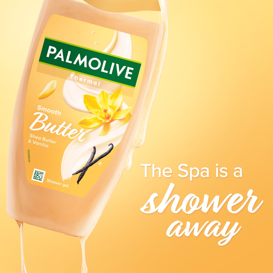 image 1 of Palmolive Thermal Spa Smooth Butter Shea Butter & Vanilla Shower Gel Body Wash 400ml