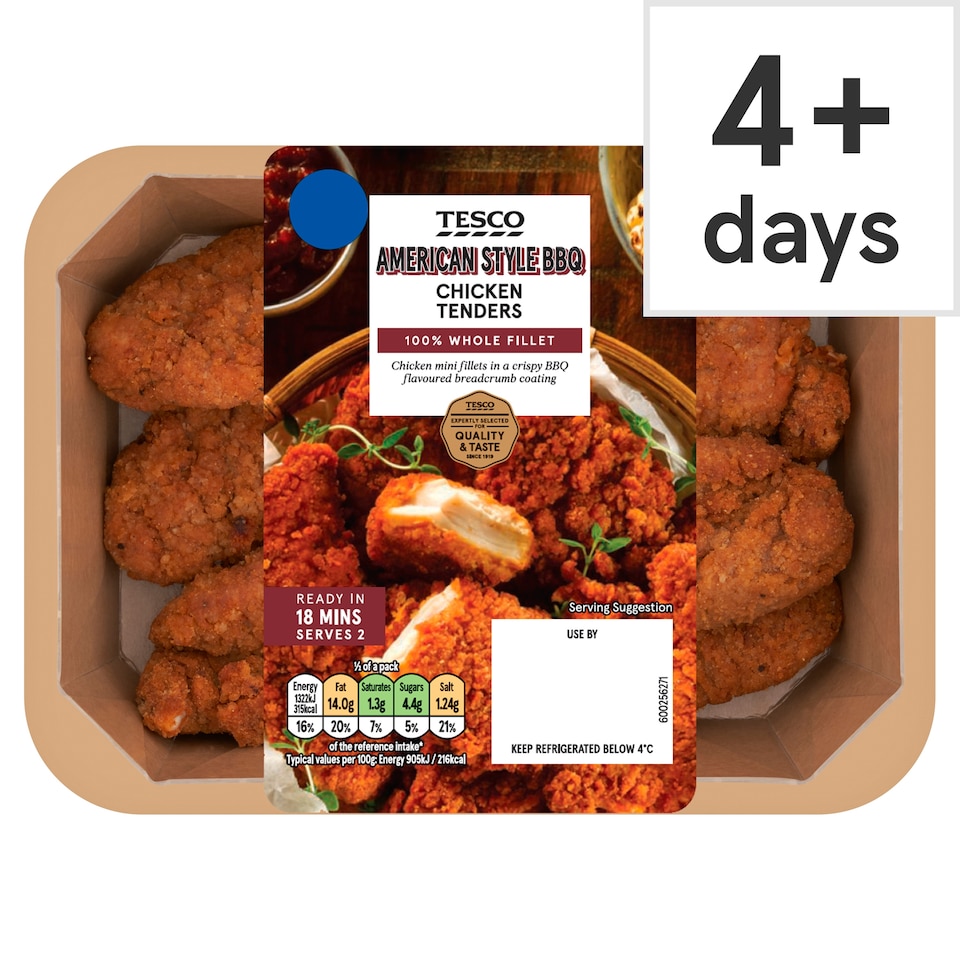 Tesco American Style BBQ Chicken Tenders 305g
