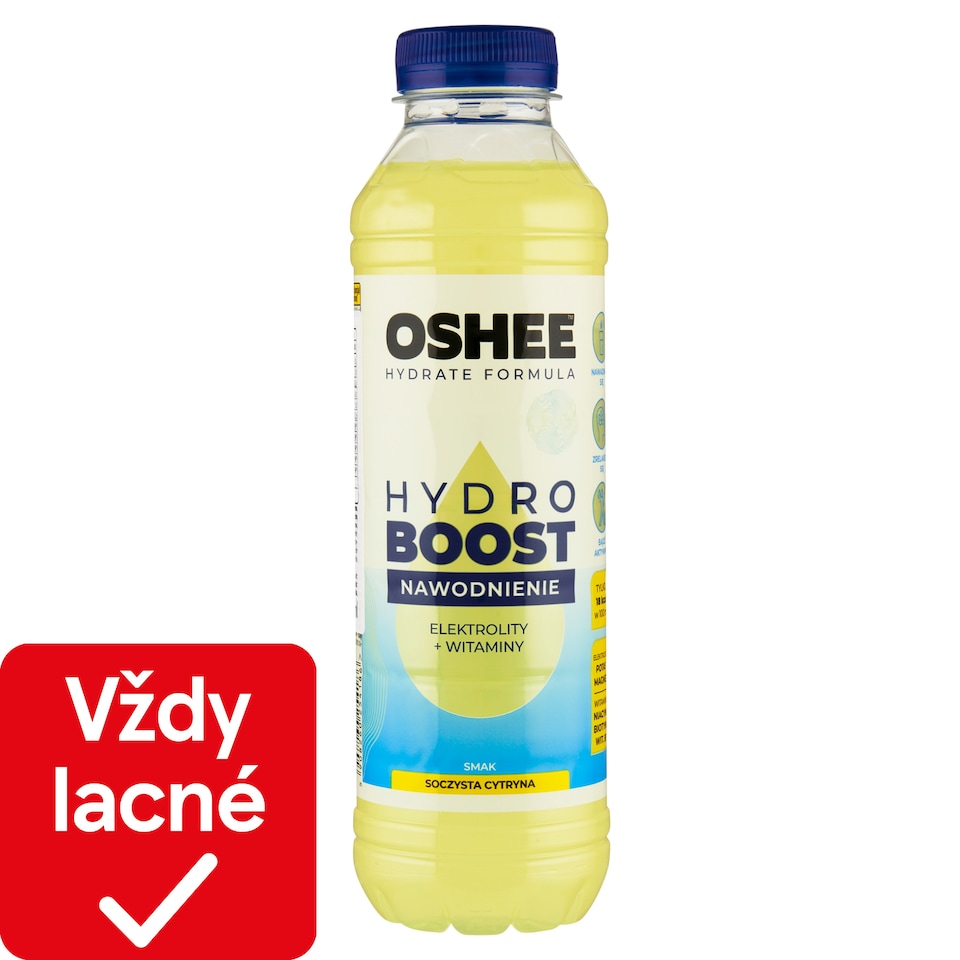 obrázok 1 z Oshee Hydro Boost izotonický nealkoholický nápoj nesýtený s príchuťou citrónu 555 ml