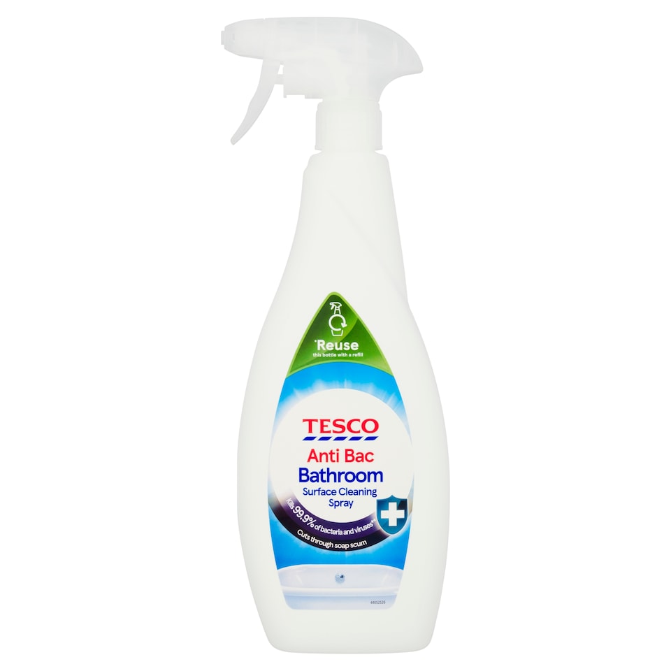 Tesco Antibacterial Bathroom Surface Cleaner Spray 750Ml