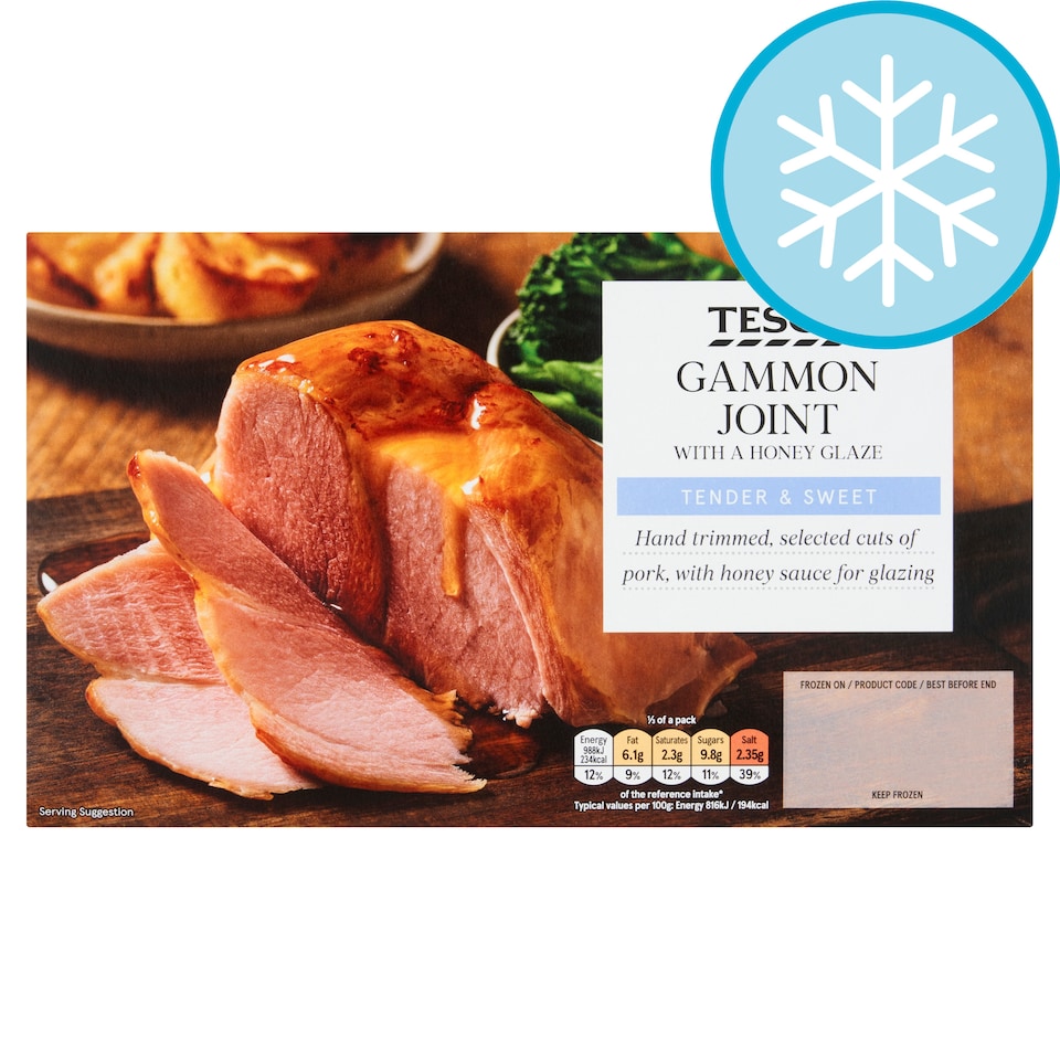 Tesco Gammon Joint With Honey 550G
