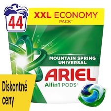 Ariel Allin1 PODS Mountain Spring Universal Tekutý Prací Prostriedok V Kapsulách, 44 Praní