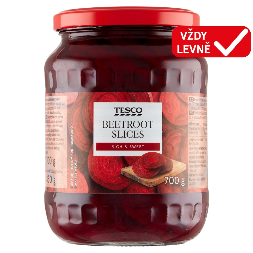 Tesco Beetroot Slices 700g