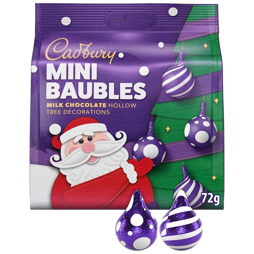 Cadbury Christmas Tree Chocolate Decorations 72G