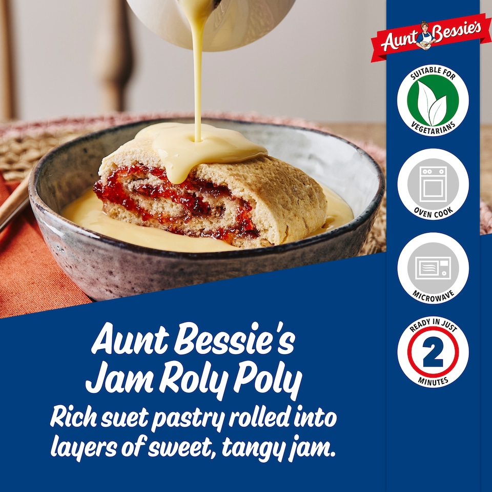 image 1 of Aunt Bessie's Jam Roly Poly 300G