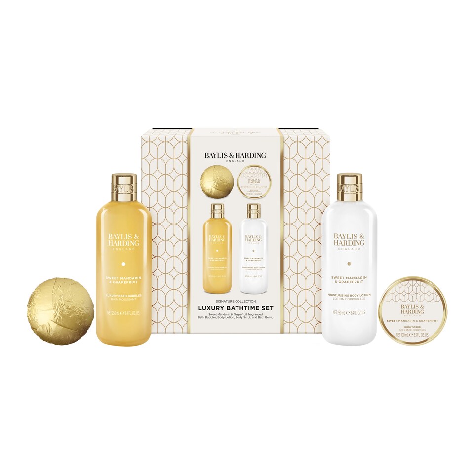 image 1 of Baylis & Harding Sweet Mandarin & Grapefruit Indulgent Bathing Gift Set