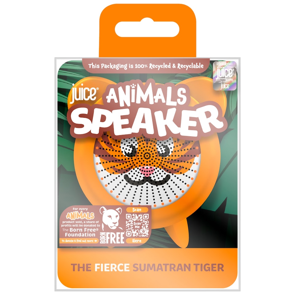 image 1 of Juice Animals bluetooth Tiger Speaker