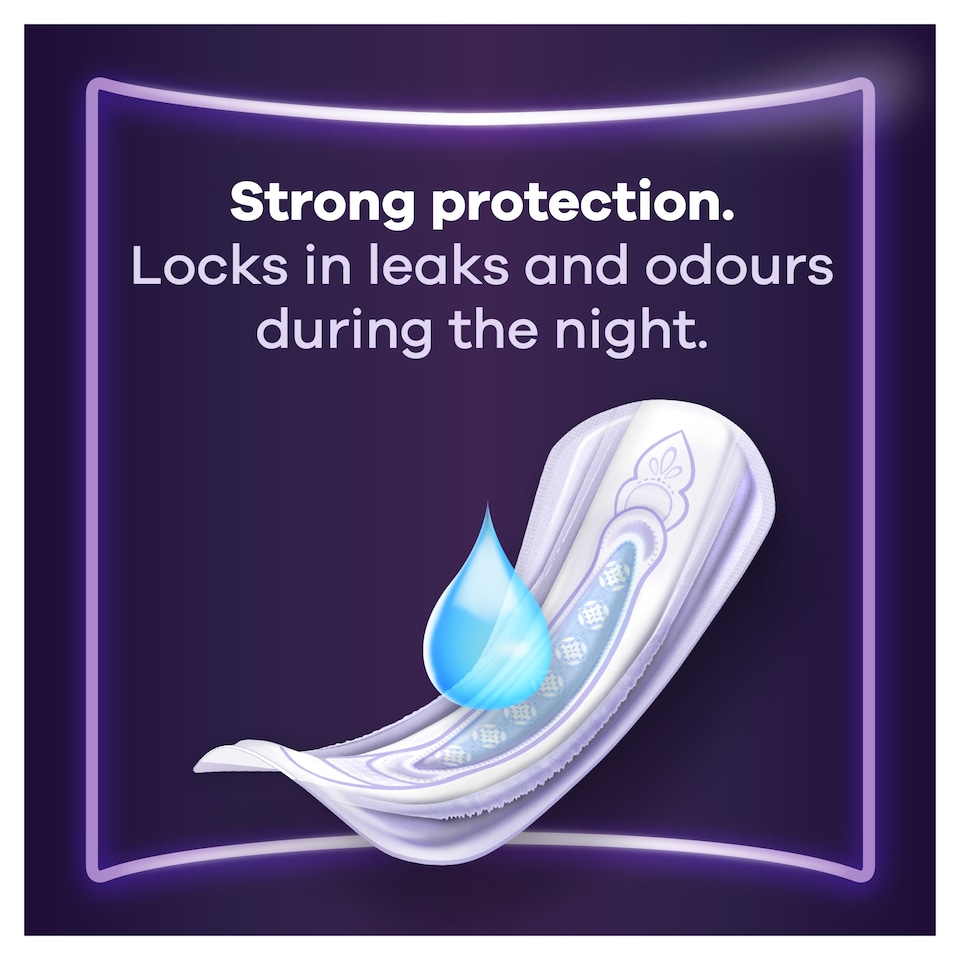image 1 of Always Discreet Incontinence Ultimate Night Pads 12 Pack