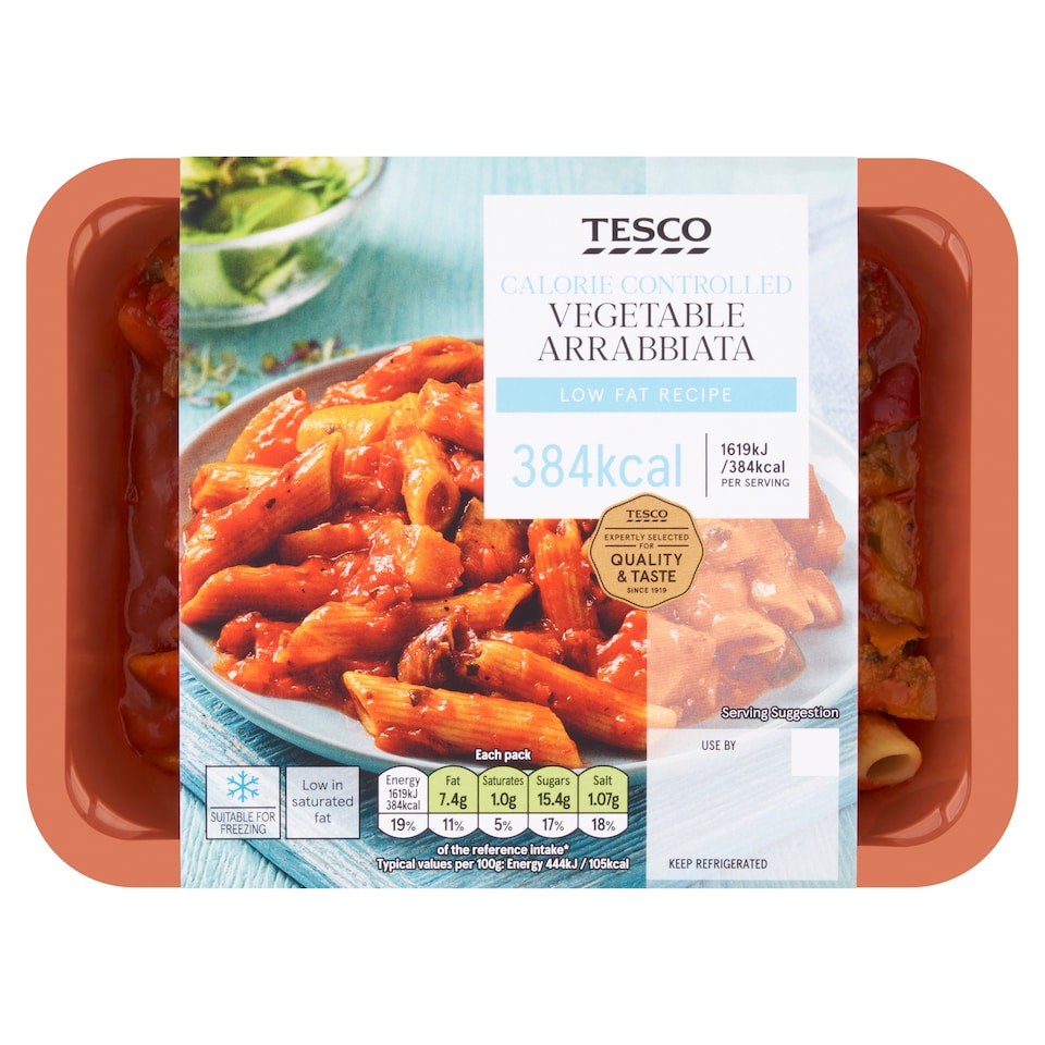 Tesco Calorie Controlled Vegetable Arrabbiata 380G