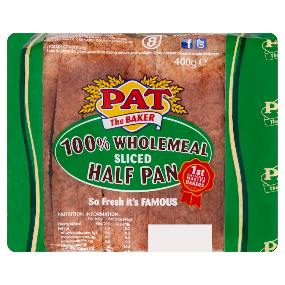 Pat The Baker 100% Wholemeal 400G