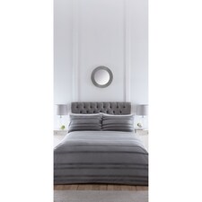 WEST PARK BOUTIQUE SILVER VELVET DUVET SET SUPERKING