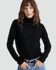 image 2 of F&F Knitted Roll Neck Jumper with Wool in Black