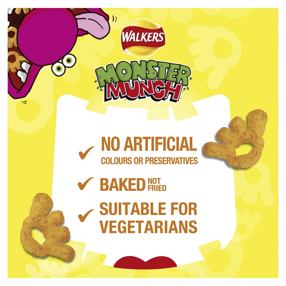 image 1 of Walkers Monster Munch Roast Beef Multipack Crisps 6x20g
