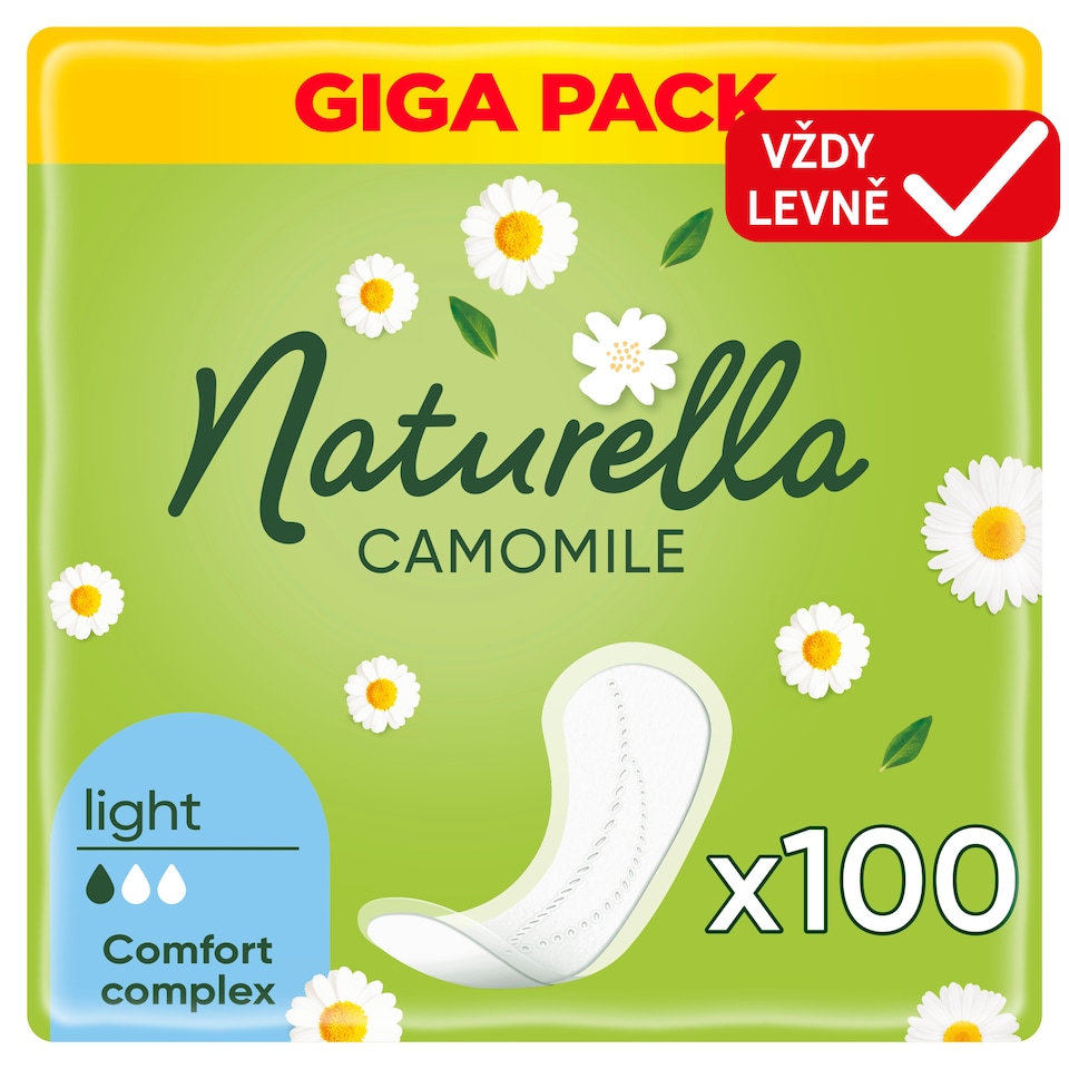 image 1 of Naturella Light Camomile Pantyliners X100