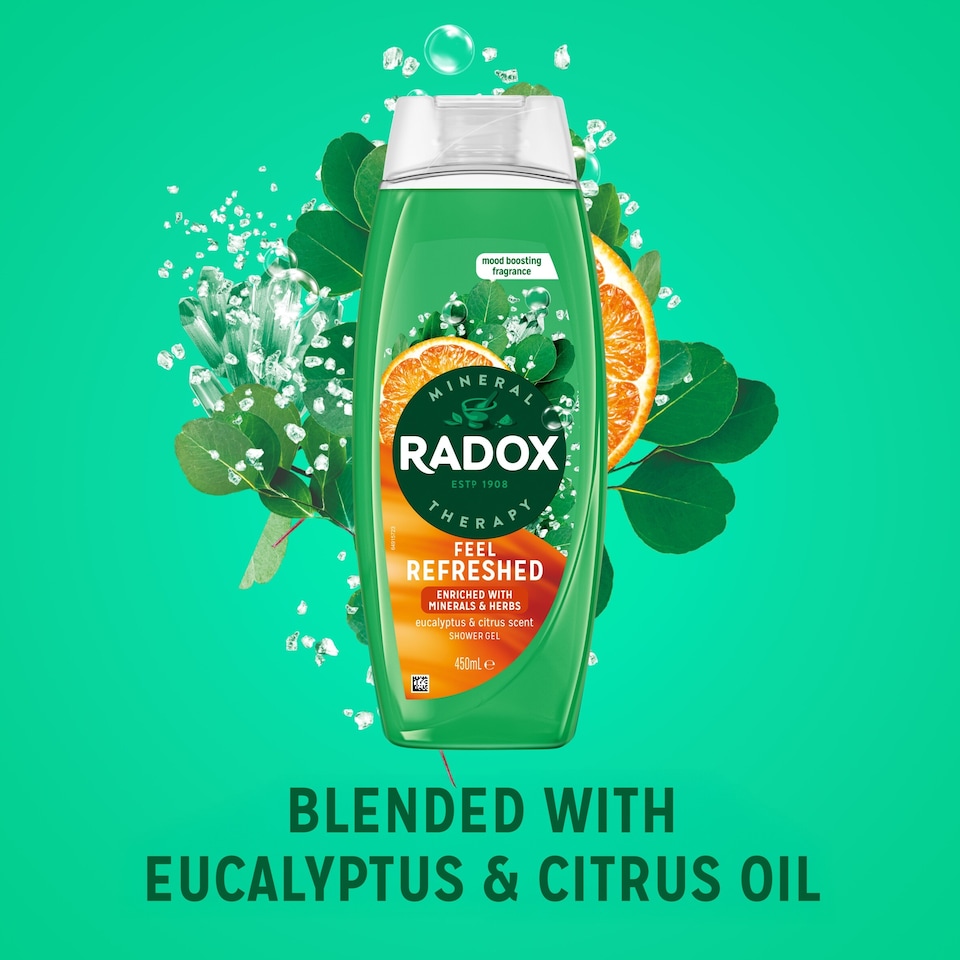 image 1 of Radox Mineral Therapy Feel Refreshed Eucalyptus & Citrus Shower Gel 450 ml