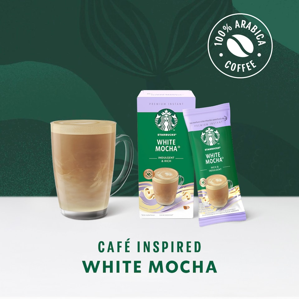 image 1 of Starbucks White Mocha Instant Coffee Sachets 5x24g