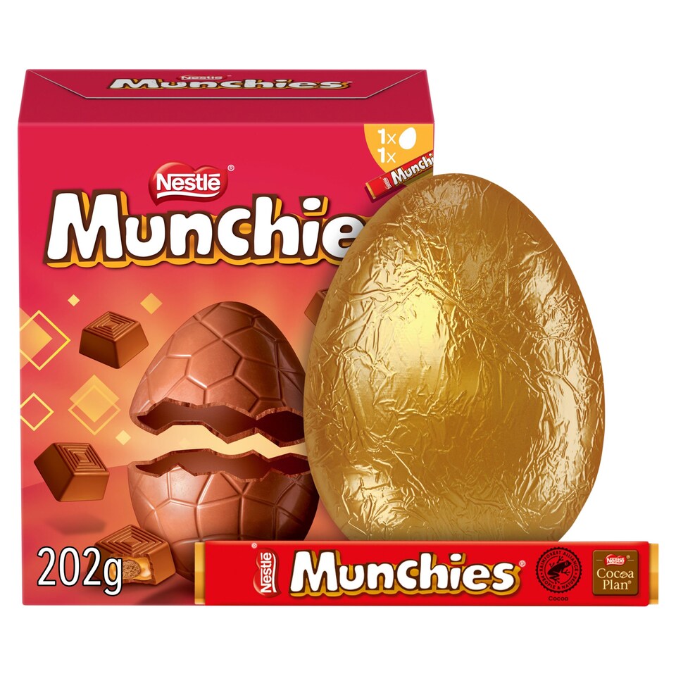 image 1 of Munchies Milk Chocolate Easter Egg 202G