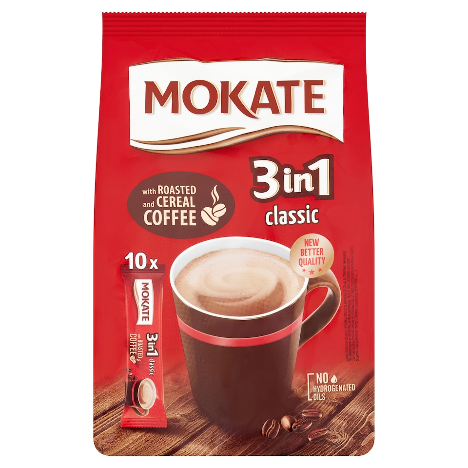 image 1 of Mokate 3in1 Classic Instant Coffee Drink in Powder 10 x 17 g (170 g)