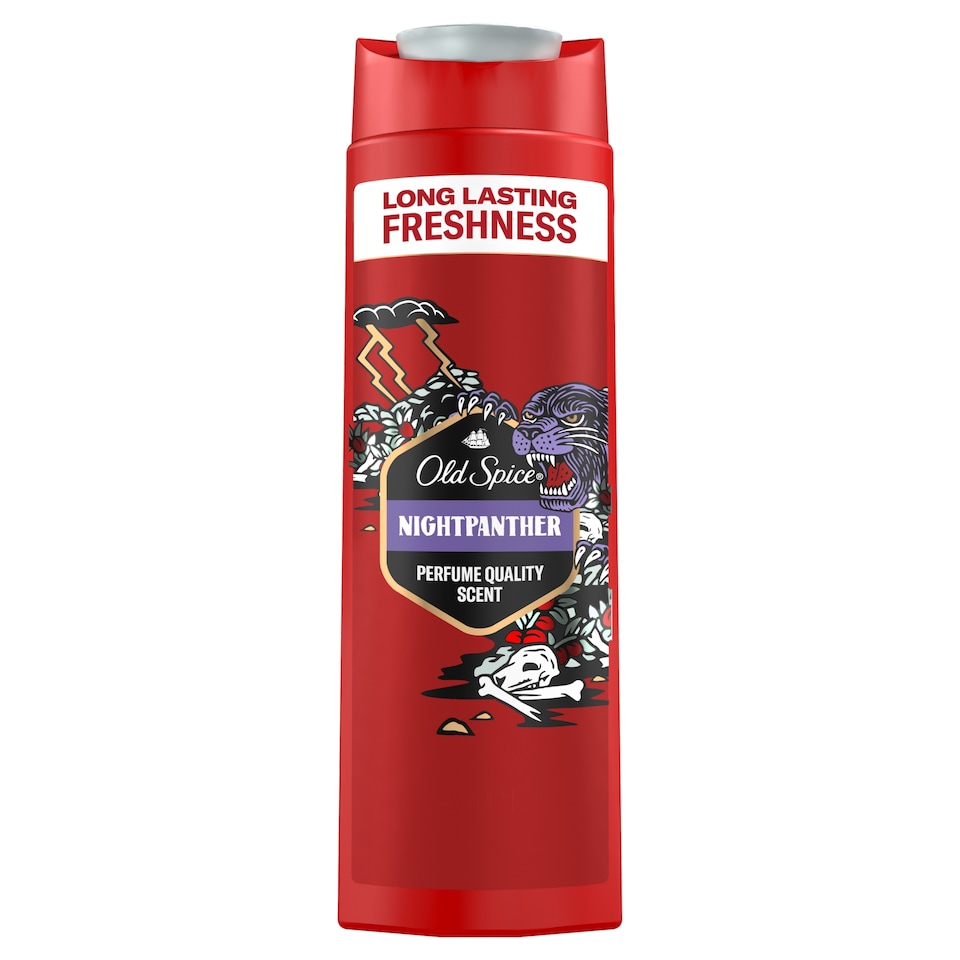 Old Spice Night Panther 3 V 1 Přípravek Na Mytí, Sprchový Gel A Šampon Pro Muže, 400ml