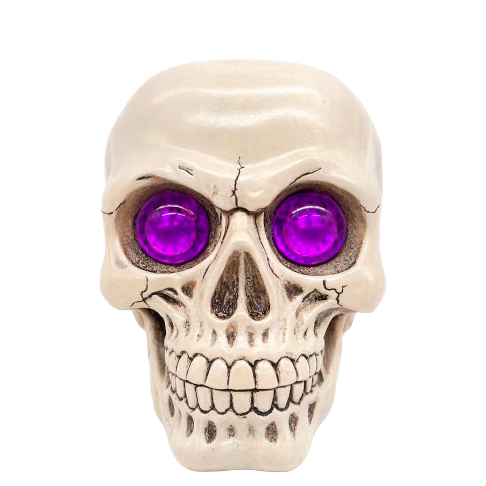 image 1 of Halloween Flashing Light Up Skull