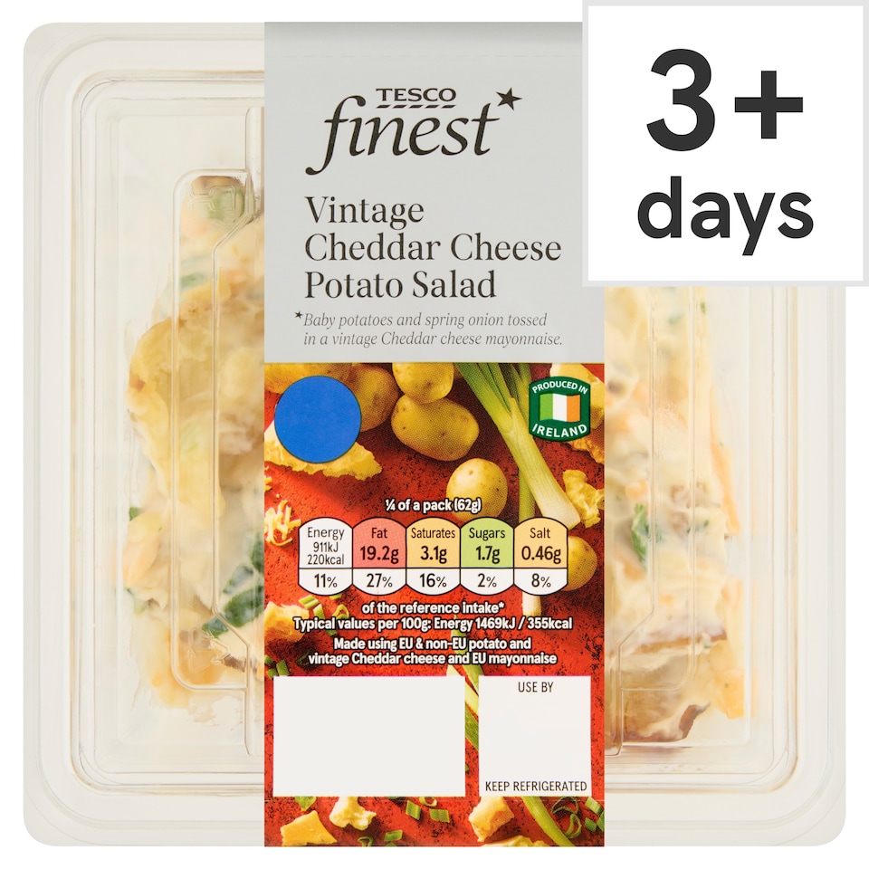 Tesco Finest Vintage Cheddar Cheese Potato Salad 250g