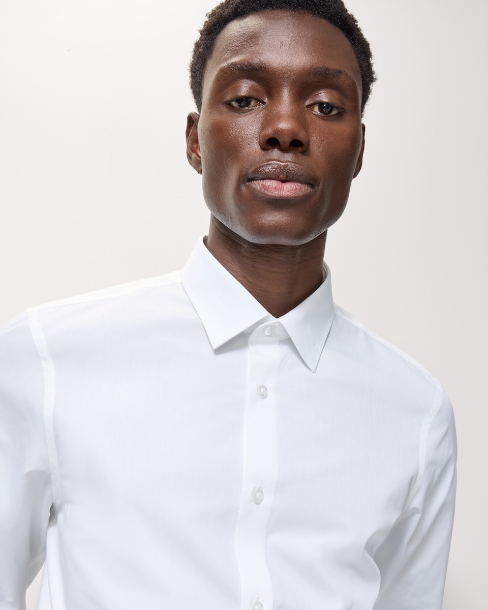 image 1 of F&F 2-Pack Slim Fit Easy Iron Long Sleeved Formal Shirts in White