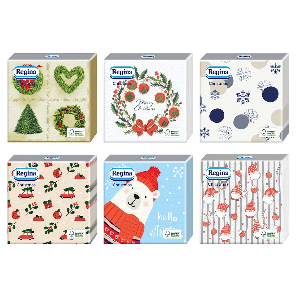 Regina Christmas Napkins 1 Ply 33 x 33 cm 20 pcs