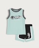 image 5 of F&F Boys Legend Basketball Vest and Shorts Set in Aqua
