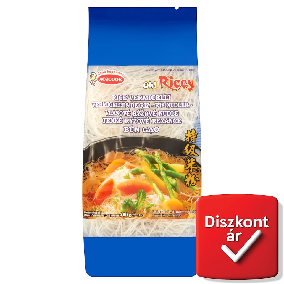 Oh! Ricey rizstészta cérnametélt 200 g  1. kép
