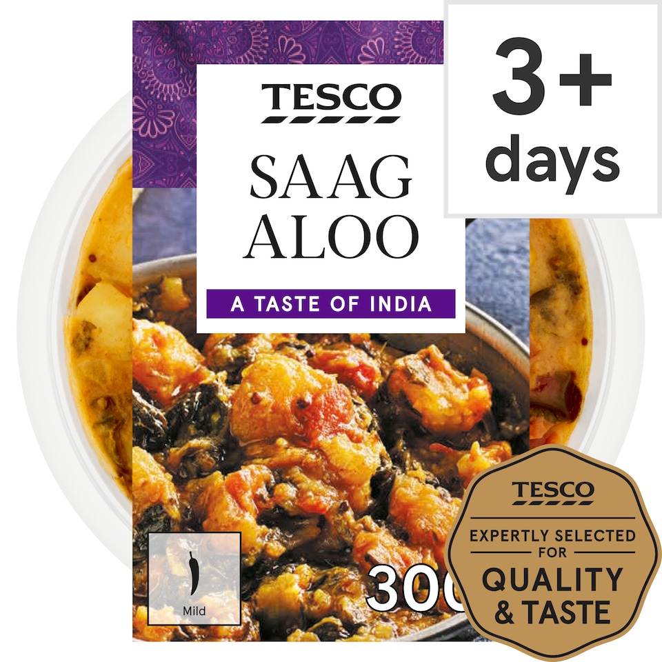 Tesco Indian Saag Aloo 300G