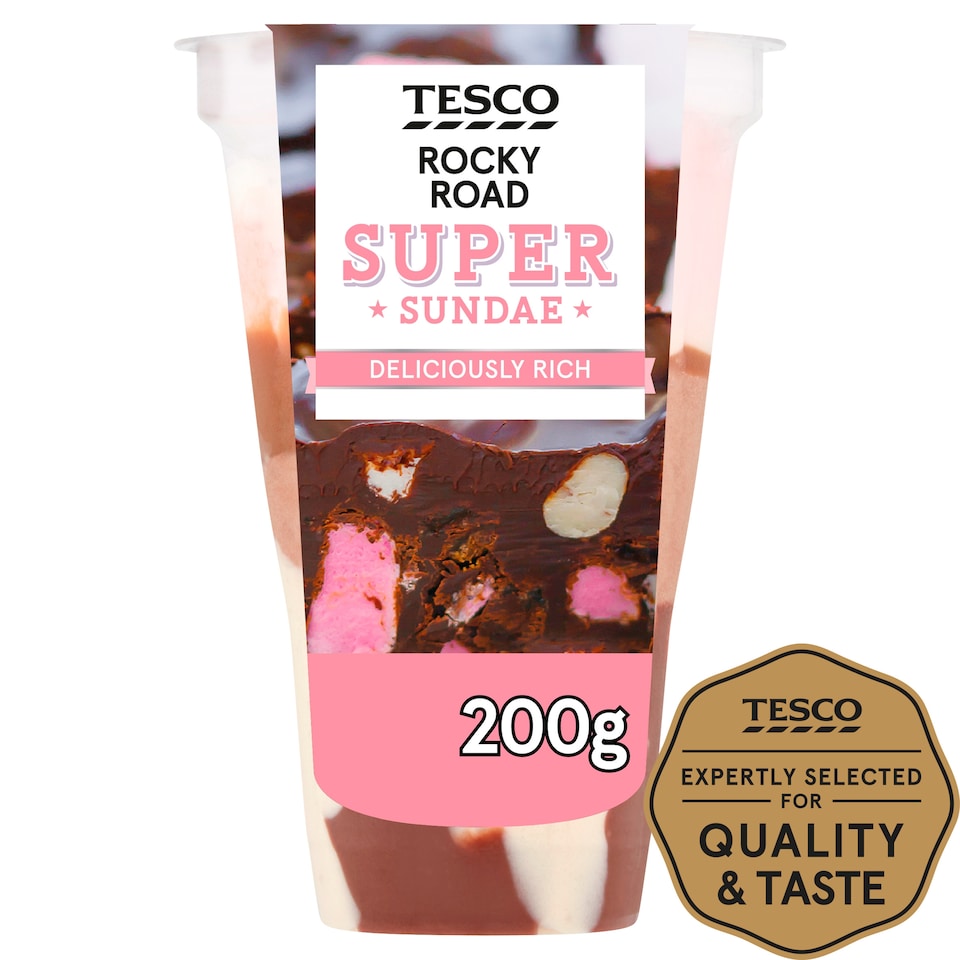 Tesco Super Rocky Road Sundae 200G