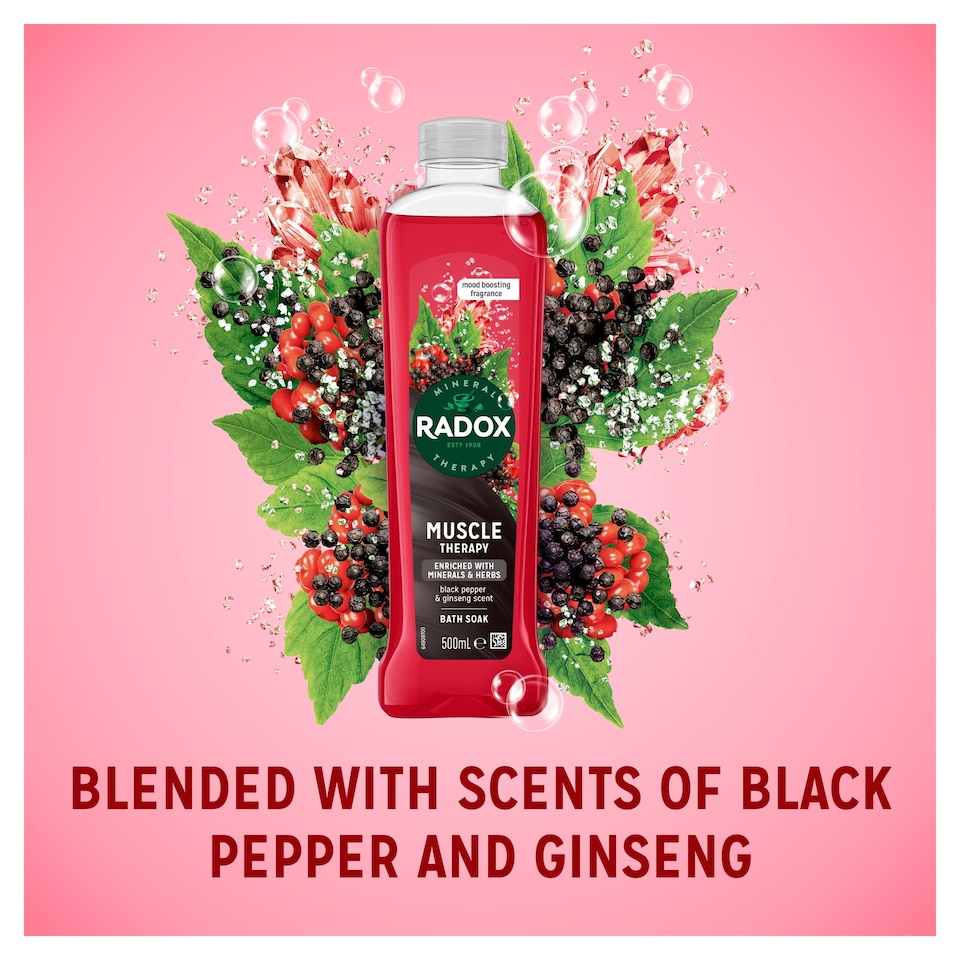 image 1 of Radox Men Muscle Therapy Bath Soak 500Ml