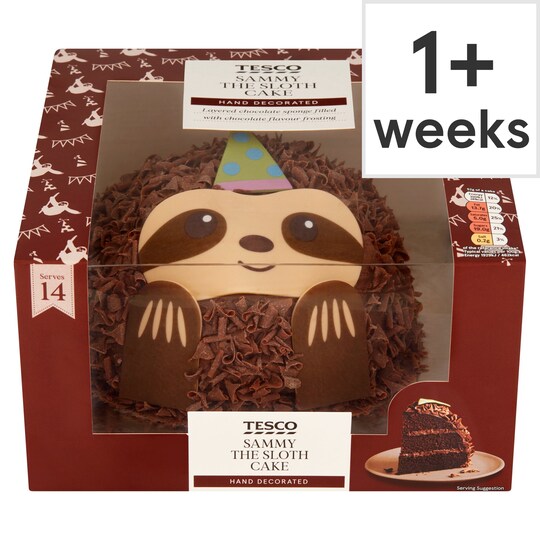 Tesco Chocolate Sammy The Sloth Cake Tesco Groceries