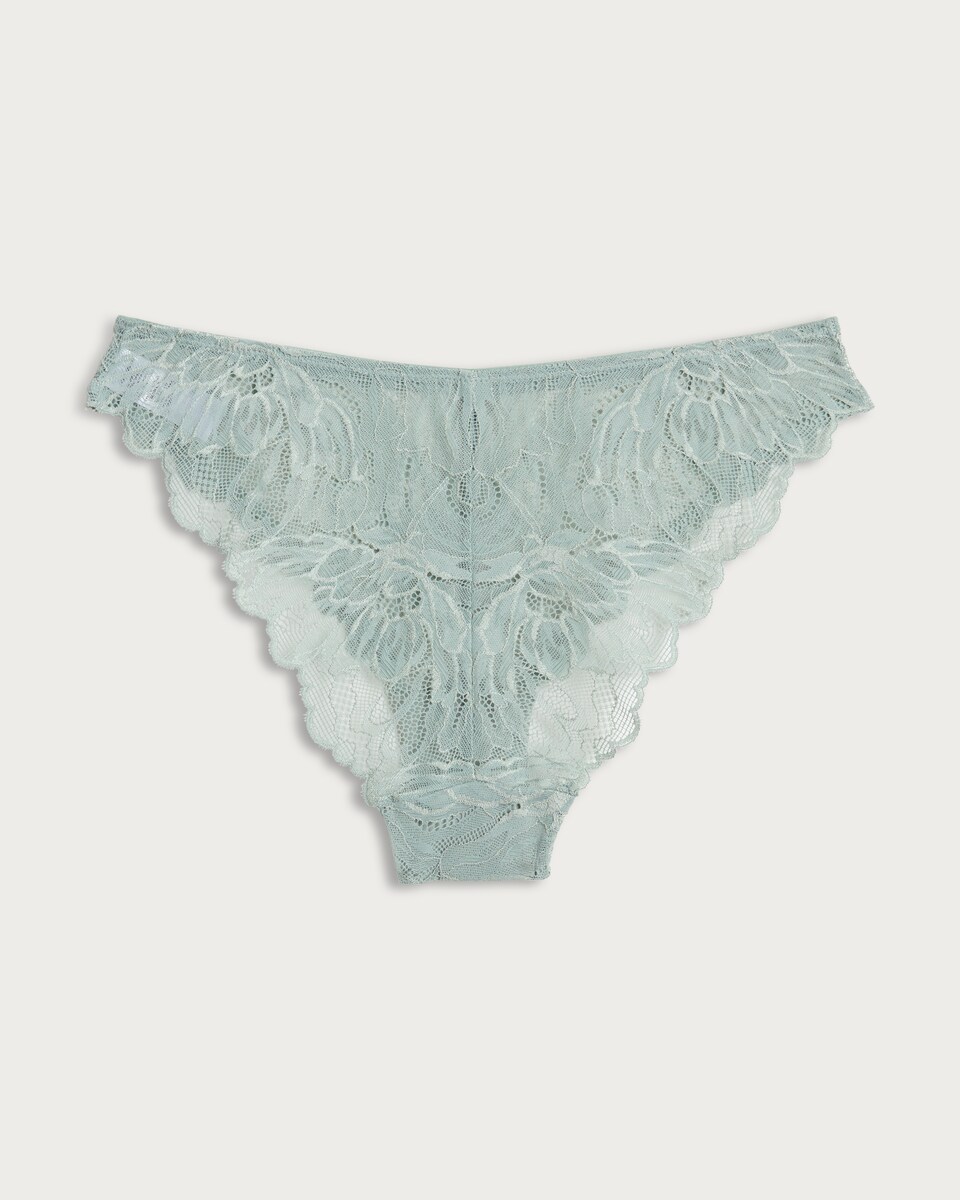 image 1 of F&F 3-Pack Floral Lace Brazilian Knickers  in Multi