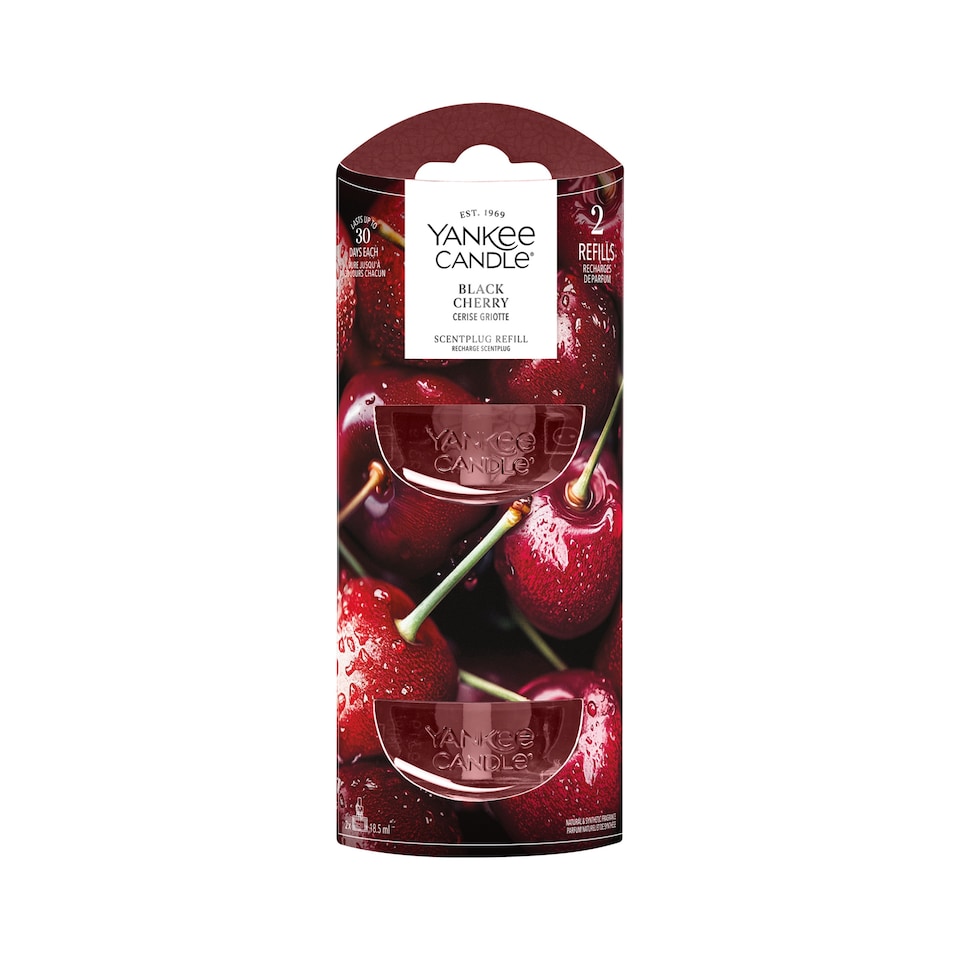 image 1 of Yankee Classic Black Cherry Plug Refill 2X18.5Ml
