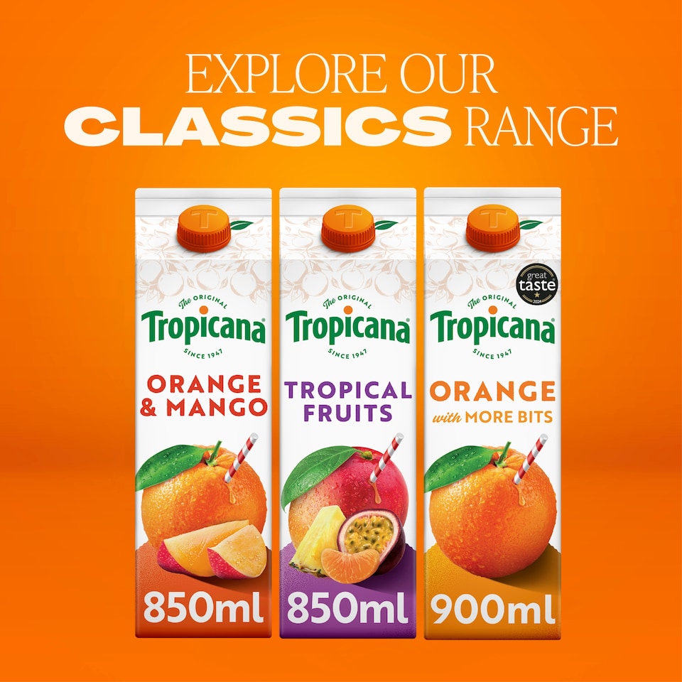 image 1 of Tropicana Smooth Orange Juice 900Ml