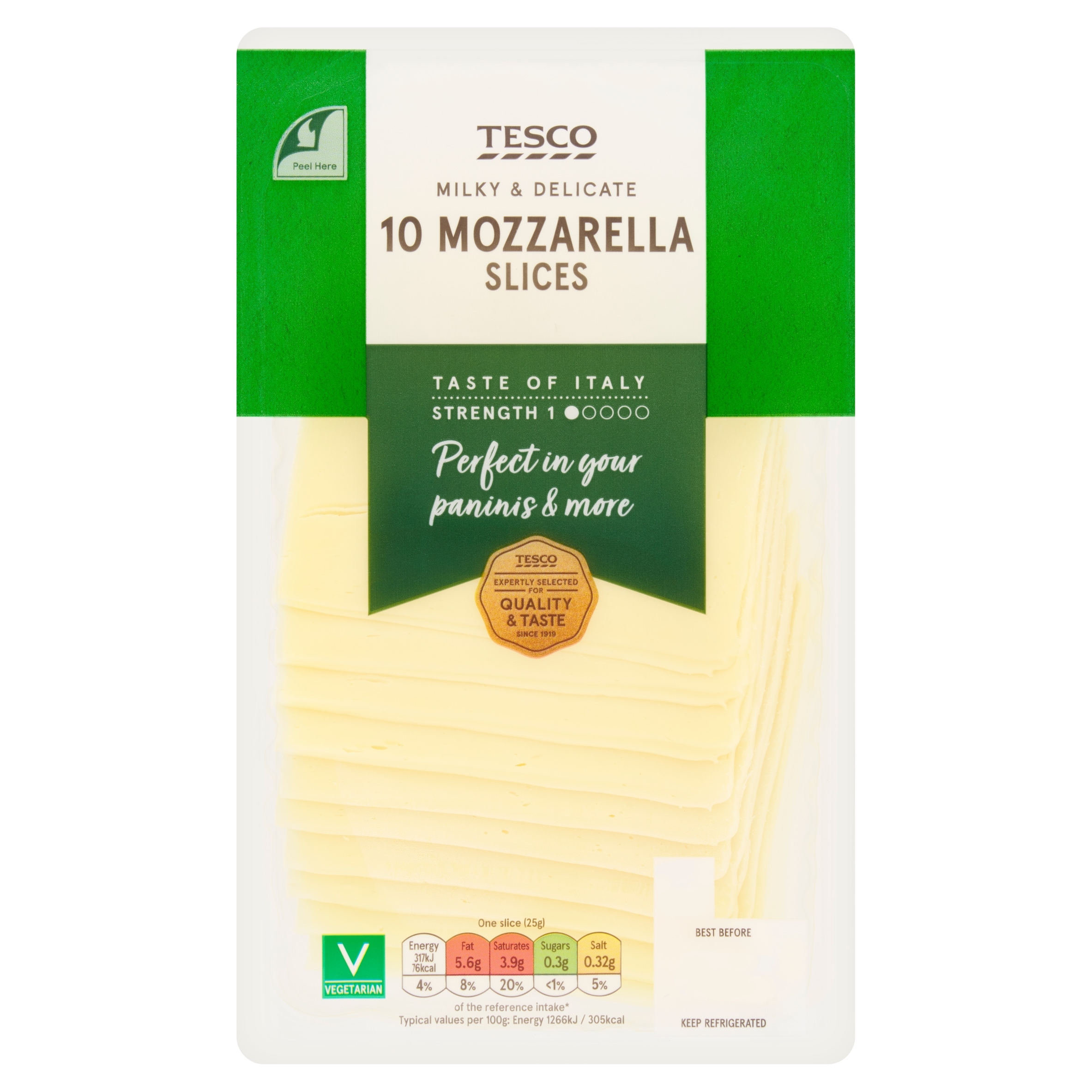 Tesco Mozzarella Slices 250G