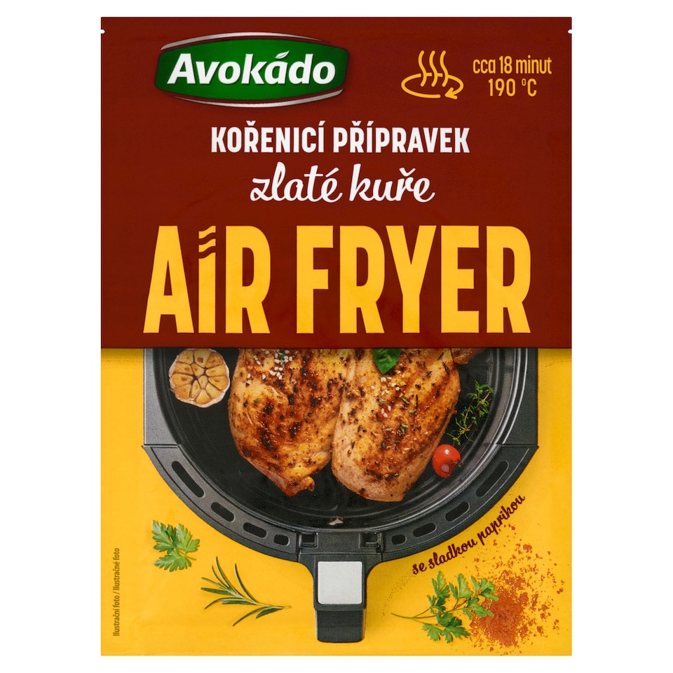 Obrázek 1 pro produkt Avokádo Air Fryer kořenicí přípravek zlaté kuře 30g