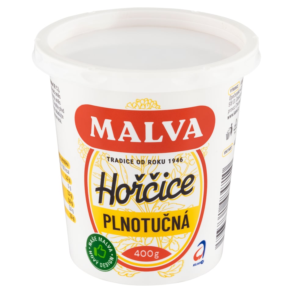 Malva Full Fat Mustard 400g