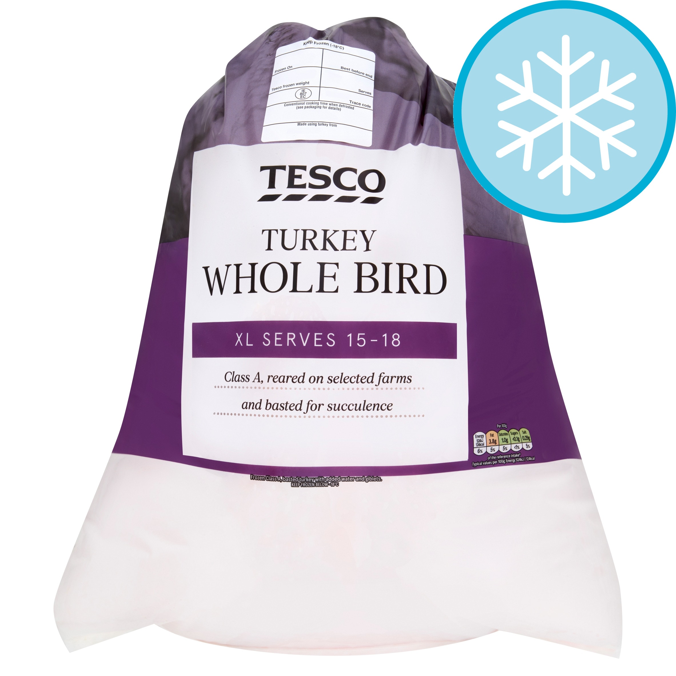 Tesco Turkey Whole Bird Extra Large 7.0-8.8kg