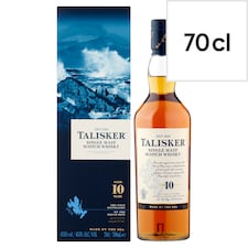 Talisker 10 Year Single Malt Whisky Bottle 45.8% Vol 70cl