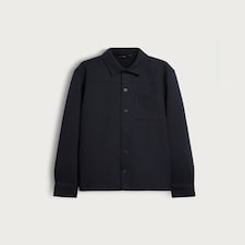 The F&F Edit Cotton Blend Pocket Front Shacket in Navy