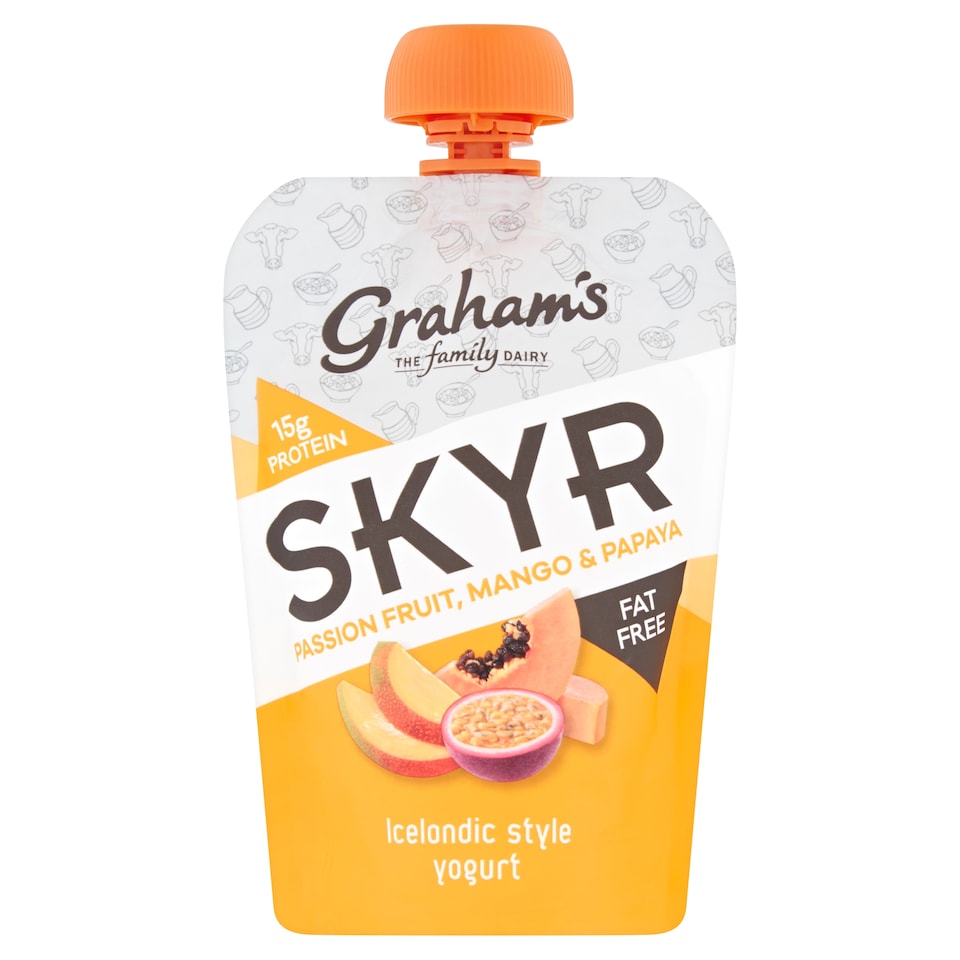 Graham's Skyr Passion Fruit Mango Papaya Yogurt 150G