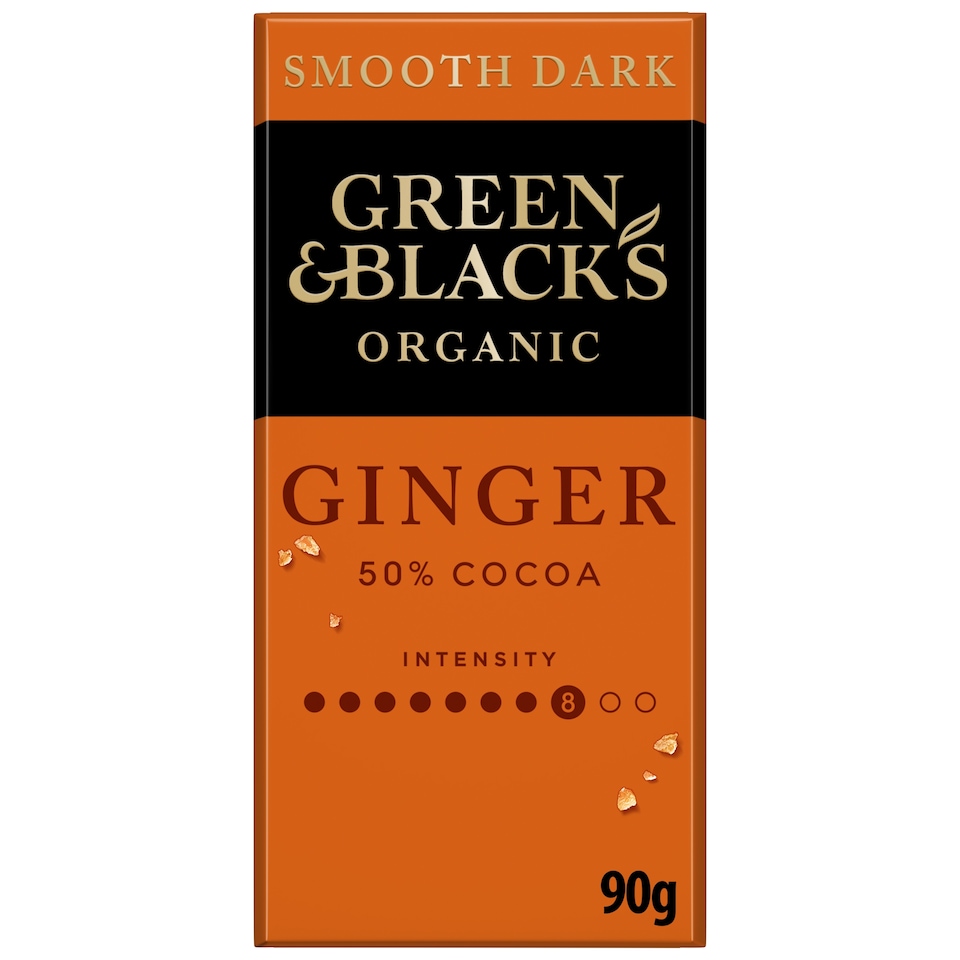 Green & Blacks Organic Ginger Dark Chocolate 90G