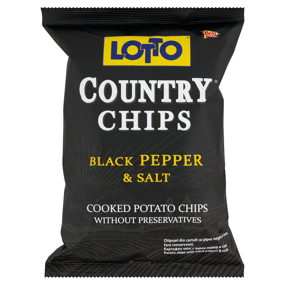 Lotto Country Black Pepper & Salt Chips 150 g