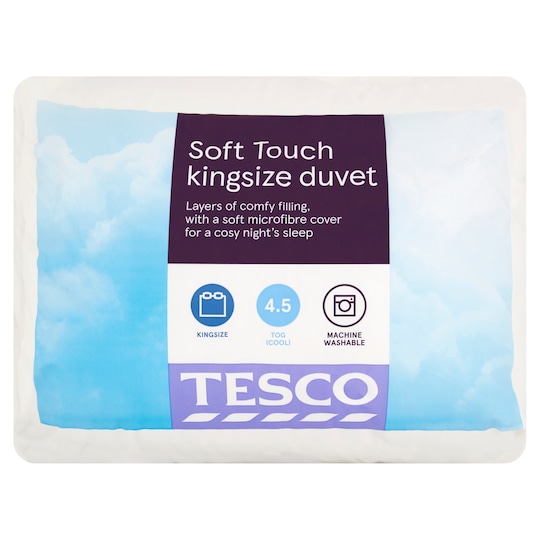 Tesco Soft Touch 10.5 Tog Duvet Double Tesco Groceries